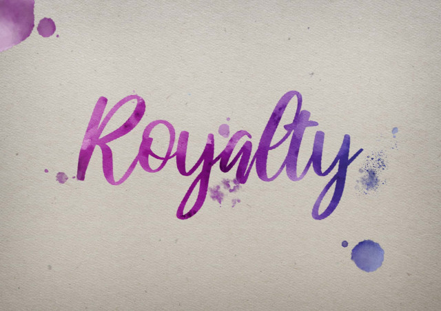 Free photo of Royalty Watercolor Name DP