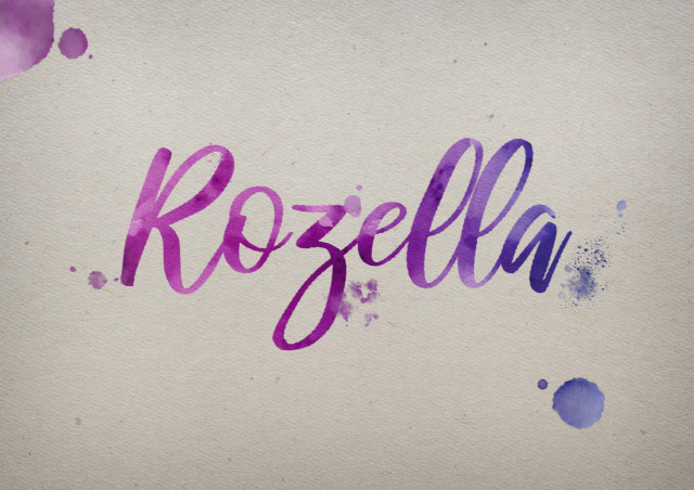 Free photo of Rozella Watercolor Name DP