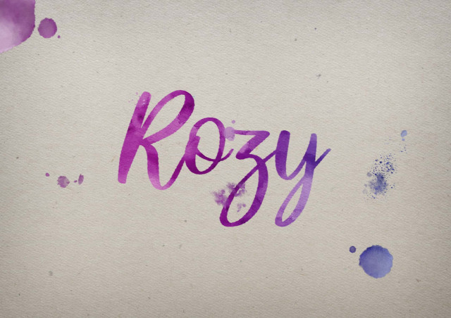 Free photo of Rozy Watercolor Name DP