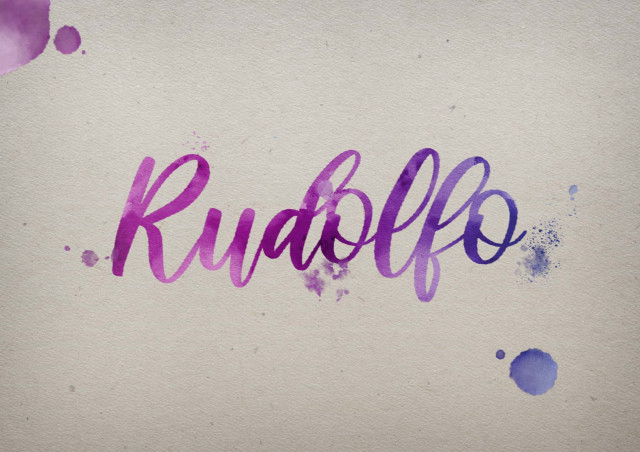 Free photo of Rudolfo Watercolor Name DP