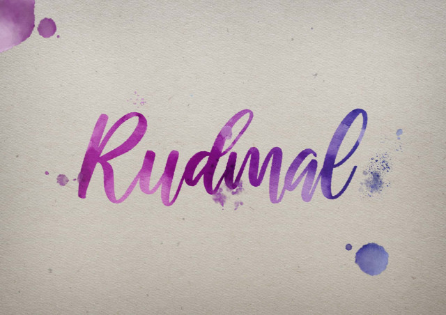 Free photo of Rudmal Watercolor Name DP