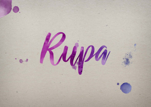 Free photo of Rupa Watercolor Name DP