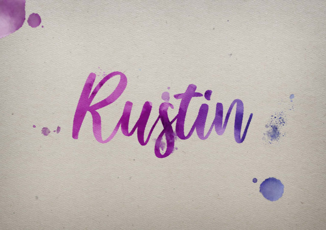 Free photo of Rustin Watercolor Name DP