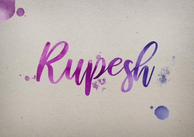 Free photo of Rupesh Watercolor Name DP