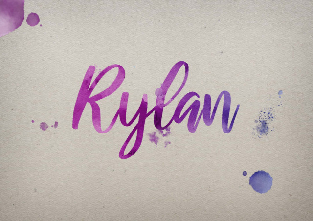 Free photo of Rylan Watercolor Name DP