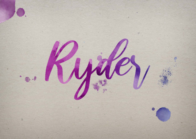 Free photo of Ryder Watercolor Name DP