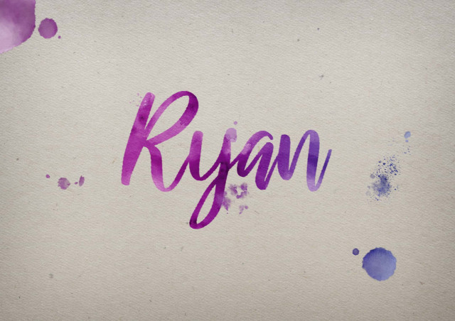 Free photo of Ryan Watercolor Name DP