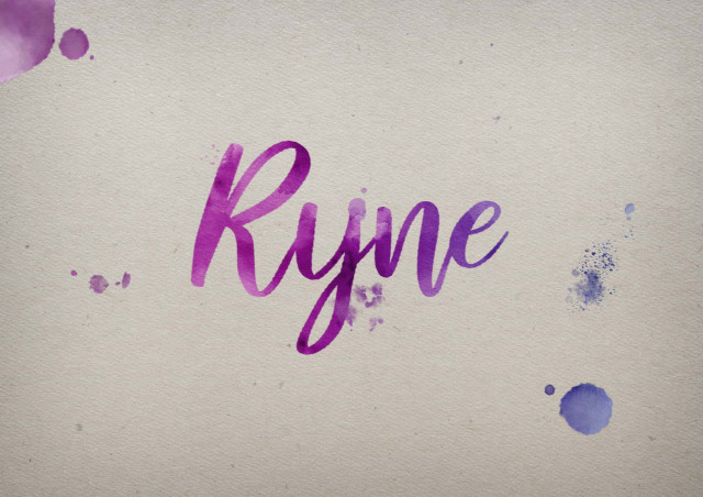 Free photo of Ryne Watercolor Name DP