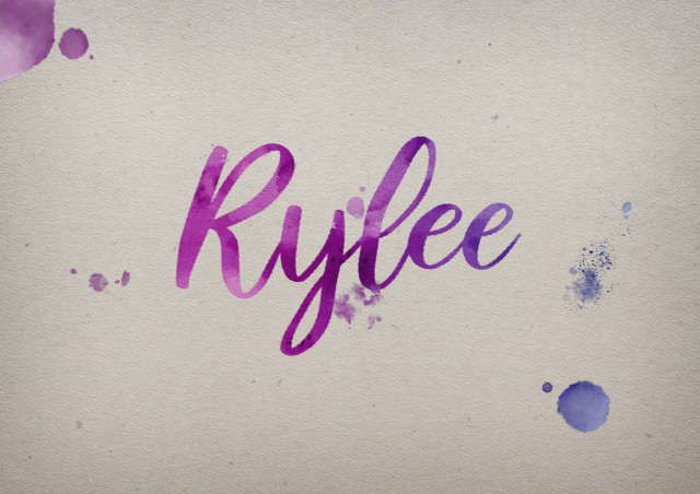 Free photo of Rylee Watercolor Name DP