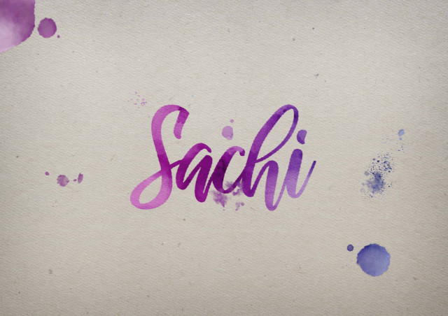 Free photo of Sachi Watercolor Name DP