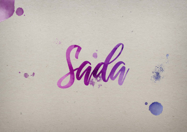 Free photo of Sada Watercolor Name DP