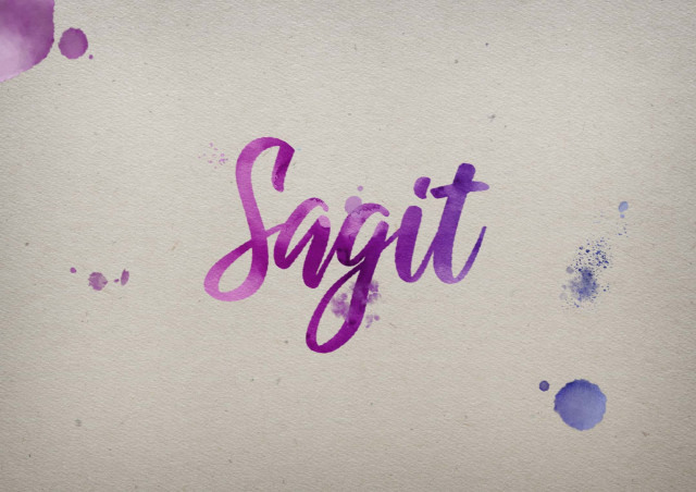 Free photo of Sagit Watercolor Name DP