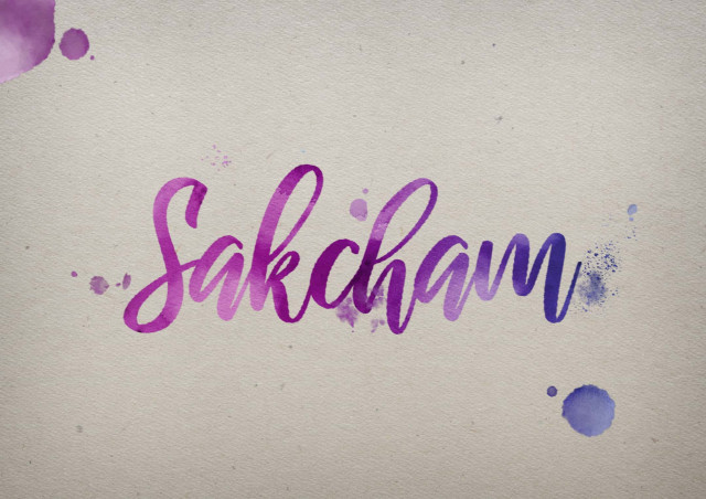 Free photo of Sakcham Watercolor Name DP