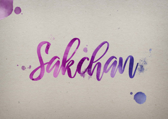 Free photo of Sakchan Watercolor Name DP