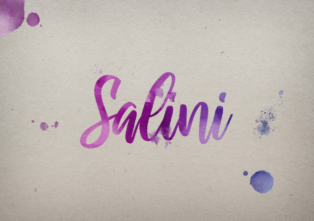 Free photo of Salini Watercolor Name DP