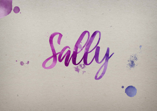 Free photo of Sally Watercolor Name DP
