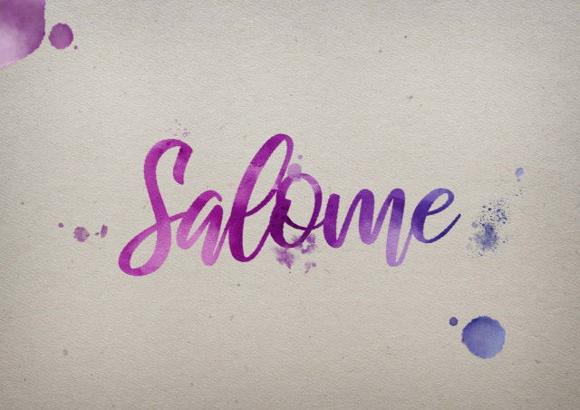 Free photo of Salome Watercolor Name DP