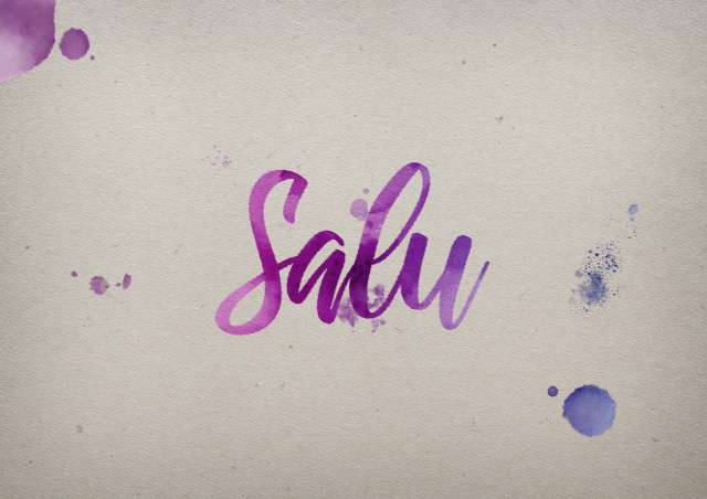 Free photo of Salu Watercolor Name DP