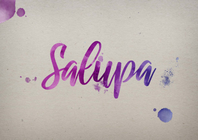 Free photo of Salupa Watercolor Name DP