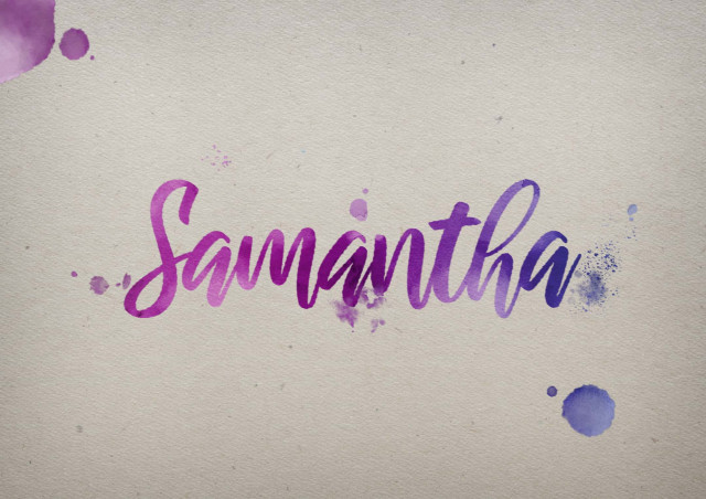 Free photo of Samantha Watercolor Name DP