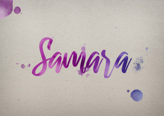 Free photo of Samara Watercolor Name DP