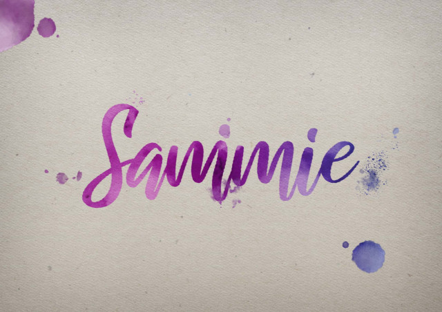 Free photo of Sammie Watercolor Name DP