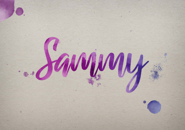 Free photo of Sammy Watercolor Name DP
