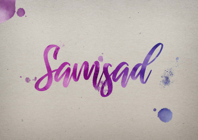 Free photo of Samsad Watercolor Name DP