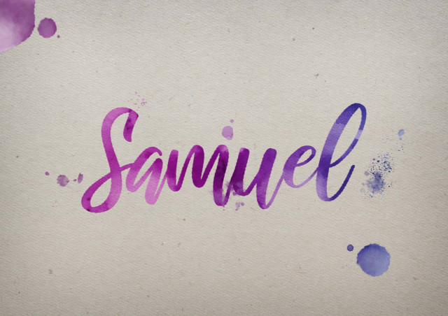 Free photo of Samuel Watercolor Name DP