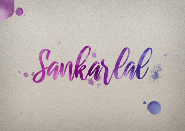 Free photo of Sankarlal Watercolor Name DP