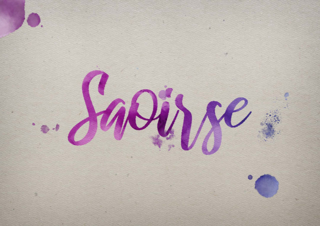 Free photo of Saoirse Watercolor Name DP