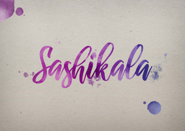 Free photo of Sashikala Watercolor Name DP