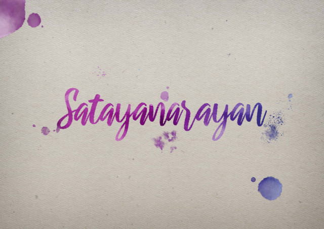 Free photo of Satayanarayan Watercolor Name DP