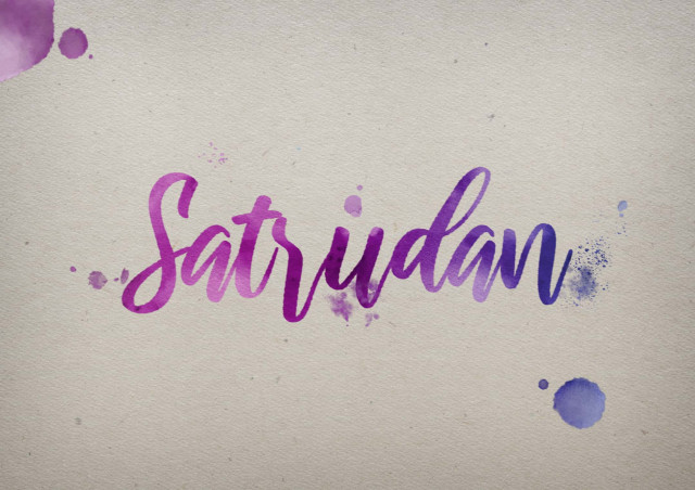 Free photo of Satrudan Watercolor Name DP