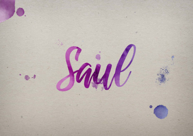 Free photo of Saul Watercolor Name DP