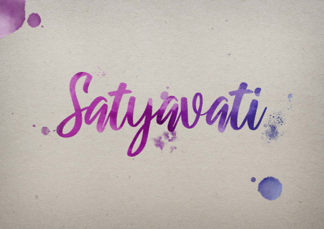 Free photo of Satyavati Watercolor Name DP