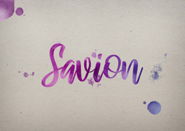 Free photo of Savion Watercolor Name DP