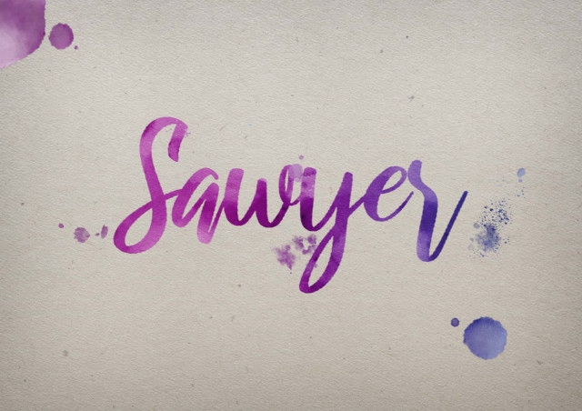 Free photo of Sawyer Watercolor Name DP