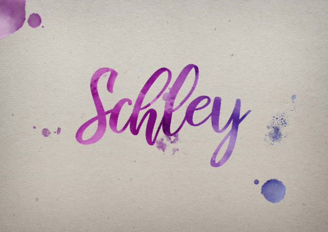 Free photo of Schley Watercolor Name DP