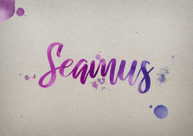 Free photo of Seamus Watercolor Name DP