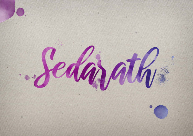 Free photo of Sedarath Watercolor Name DP