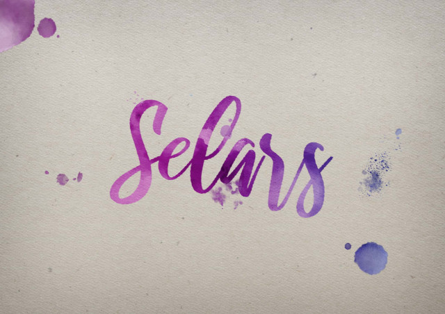 Free photo of Selars Watercolor Name DP