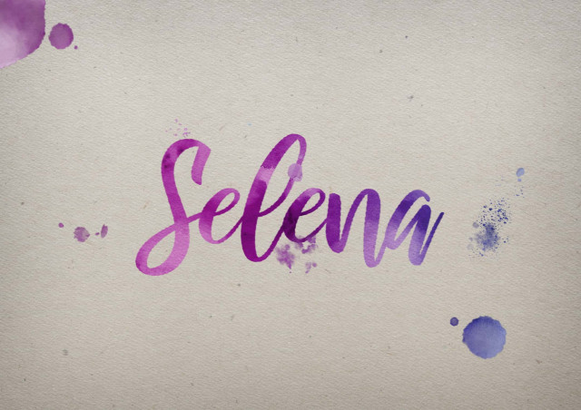 Free photo of Selena Watercolor Name DP