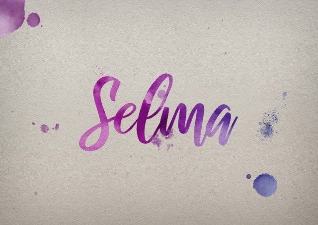 Free photo of Selma Watercolor Name DP