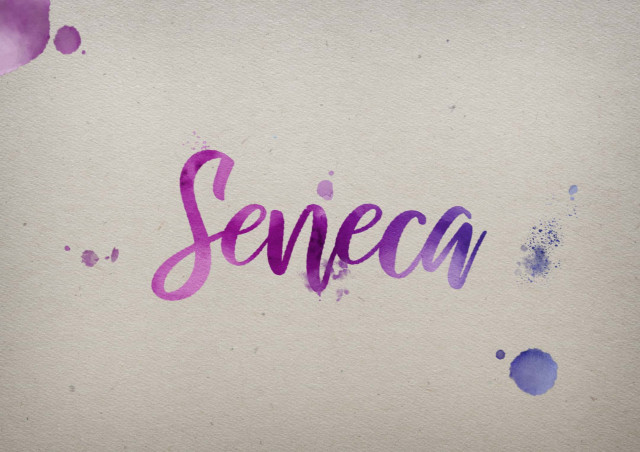 Free photo of Seneca Watercolor Name DP