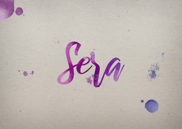 Free photo of Sera Watercolor Name DP