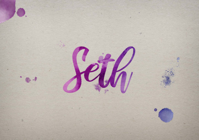 Free photo of Seth Watercolor Name DP