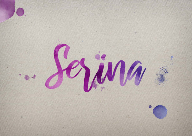 Free photo of Serina Watercolor Name DP