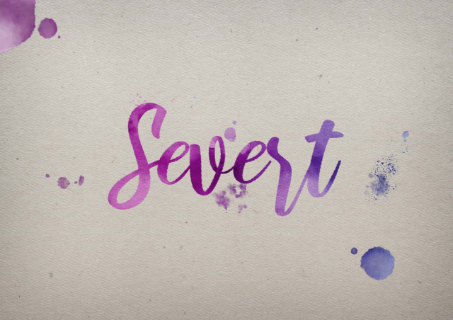 Free photo of Severt Watercolor Name DP