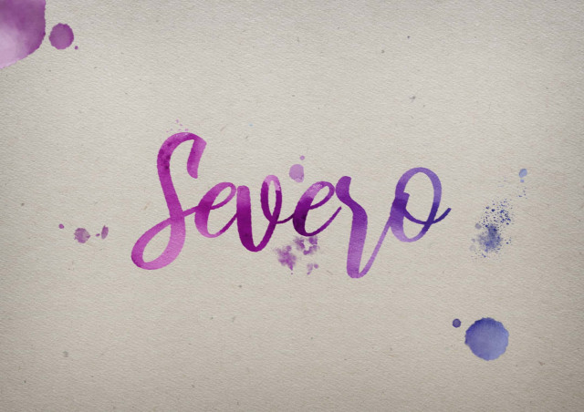 Free photo of Severo Watercolor Name DP